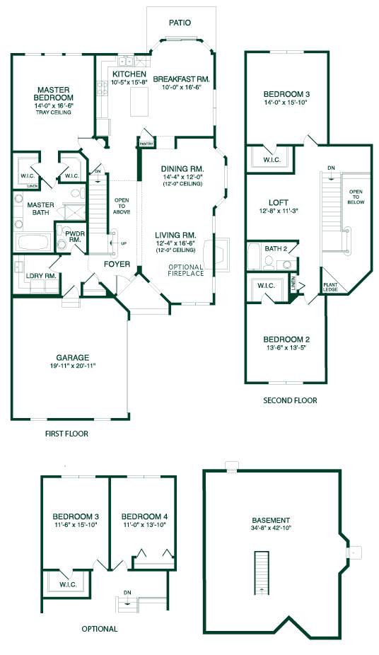 carlyle model floor plan